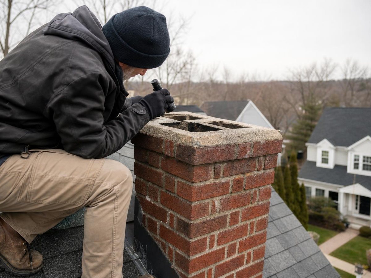 Hadley Ridge Chimney Service work in Hingham